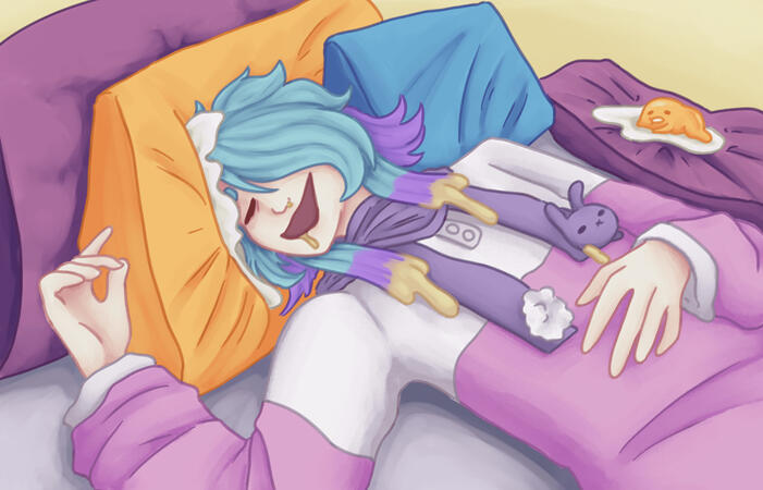 Characters by SquiddBubbles and Sanrio