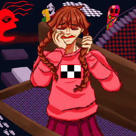 Character from Yume Nikki