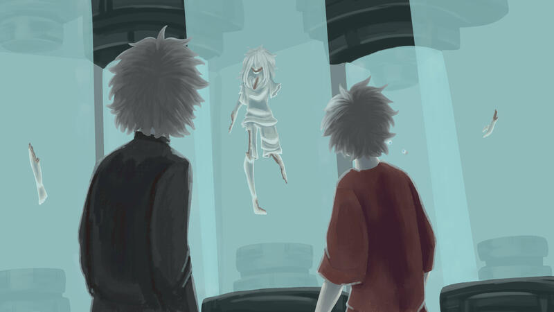 Inspired by scene in Trigun: Stampede; Characters by Rylee (Bones) Hundley