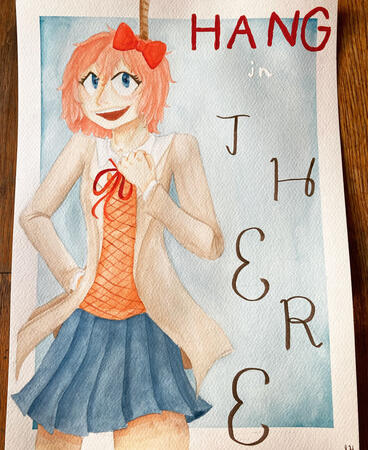 Character from Doki Doki Literature Club