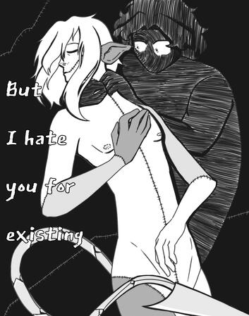 Page from comic zine; Character by Rylee (Bones) Hundley